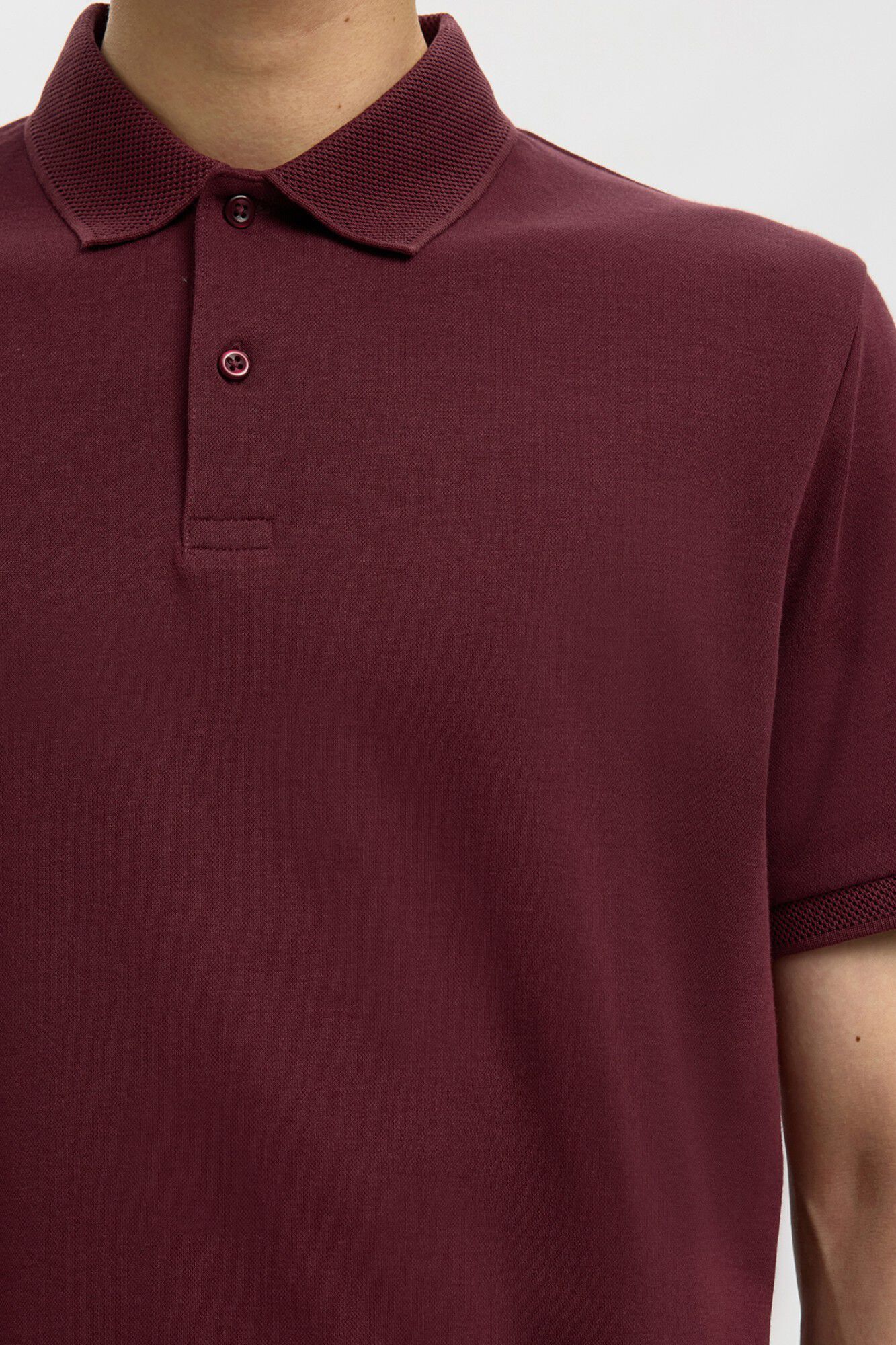 Selected Piqu&eacute; basic polo shirt