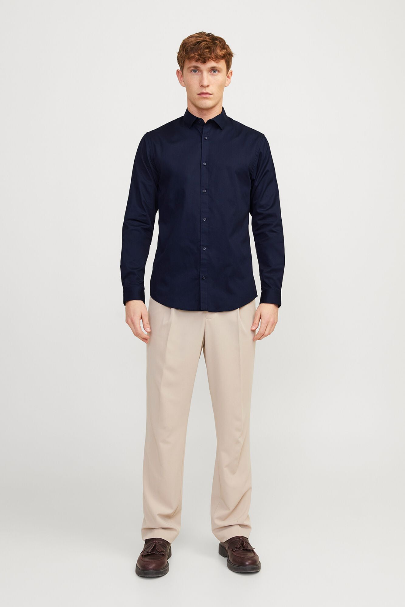 Jack & Jones Camisa slim fit em algod&atilde;o