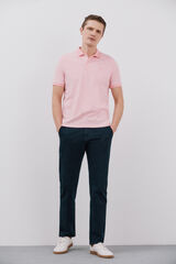 Cortefiel Oxford polo shirt Coral