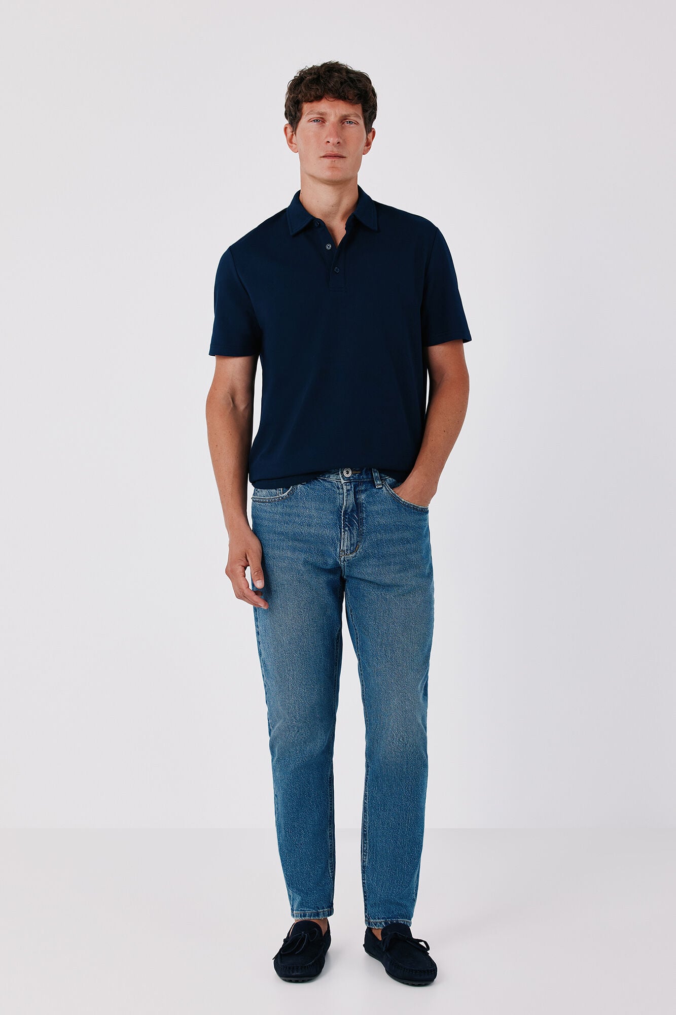 Cortefiel Ottoman structure polo shirt