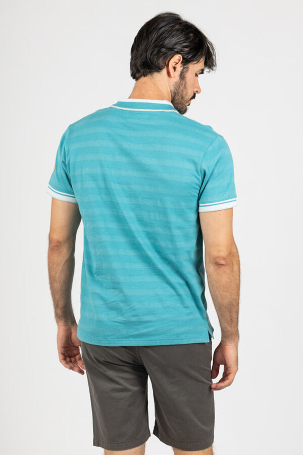 Privata Short sleeve polo shirt Printed turquoise