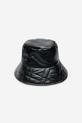 Cortefiel Padded bucket hat Black