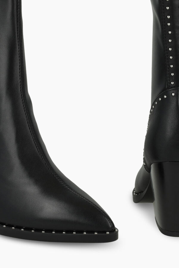 Lodi Botins de salto estilo cowboy Preto