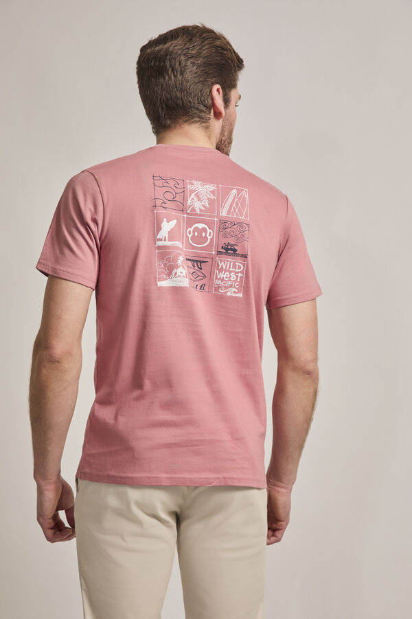 Street Monkey Camiseta manga curta da moda Subiu