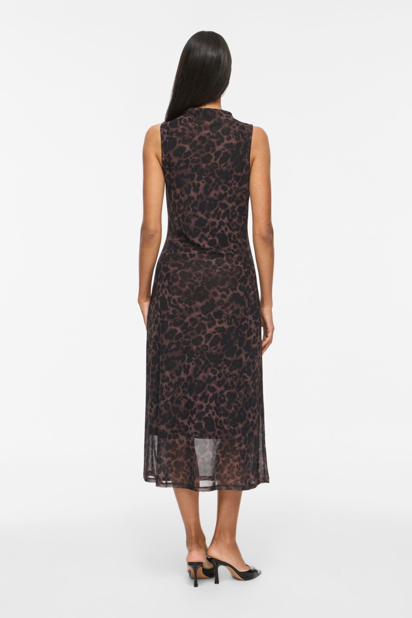 Vila Vestido comprido com estampado animal