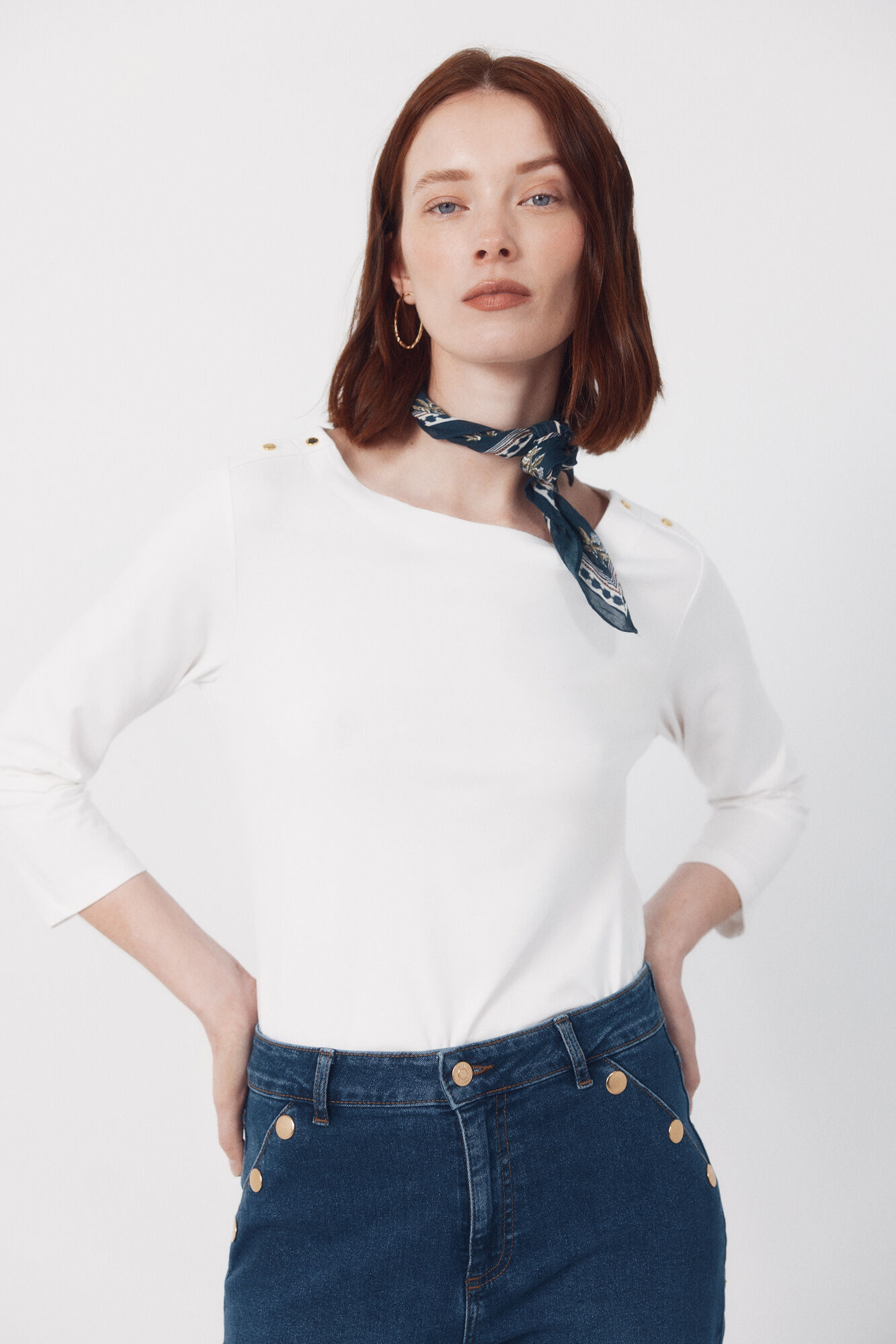 Cortefiel Essential boat neck t-shirt