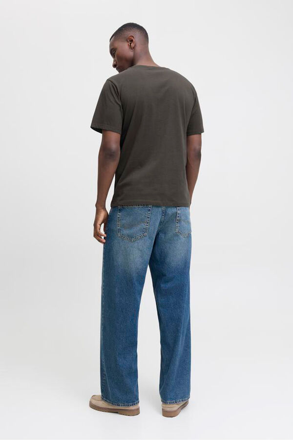 Jack & Jones T-shirt básica com logo Cinzento