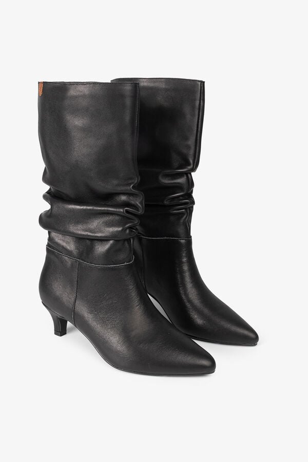 Popa Botas feminina Nirvana Napa Preto