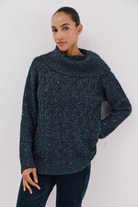 Cortefiel Jersey punto lentejuelas