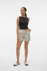 Cortefiel Chino-style shorts with belt.  Grey