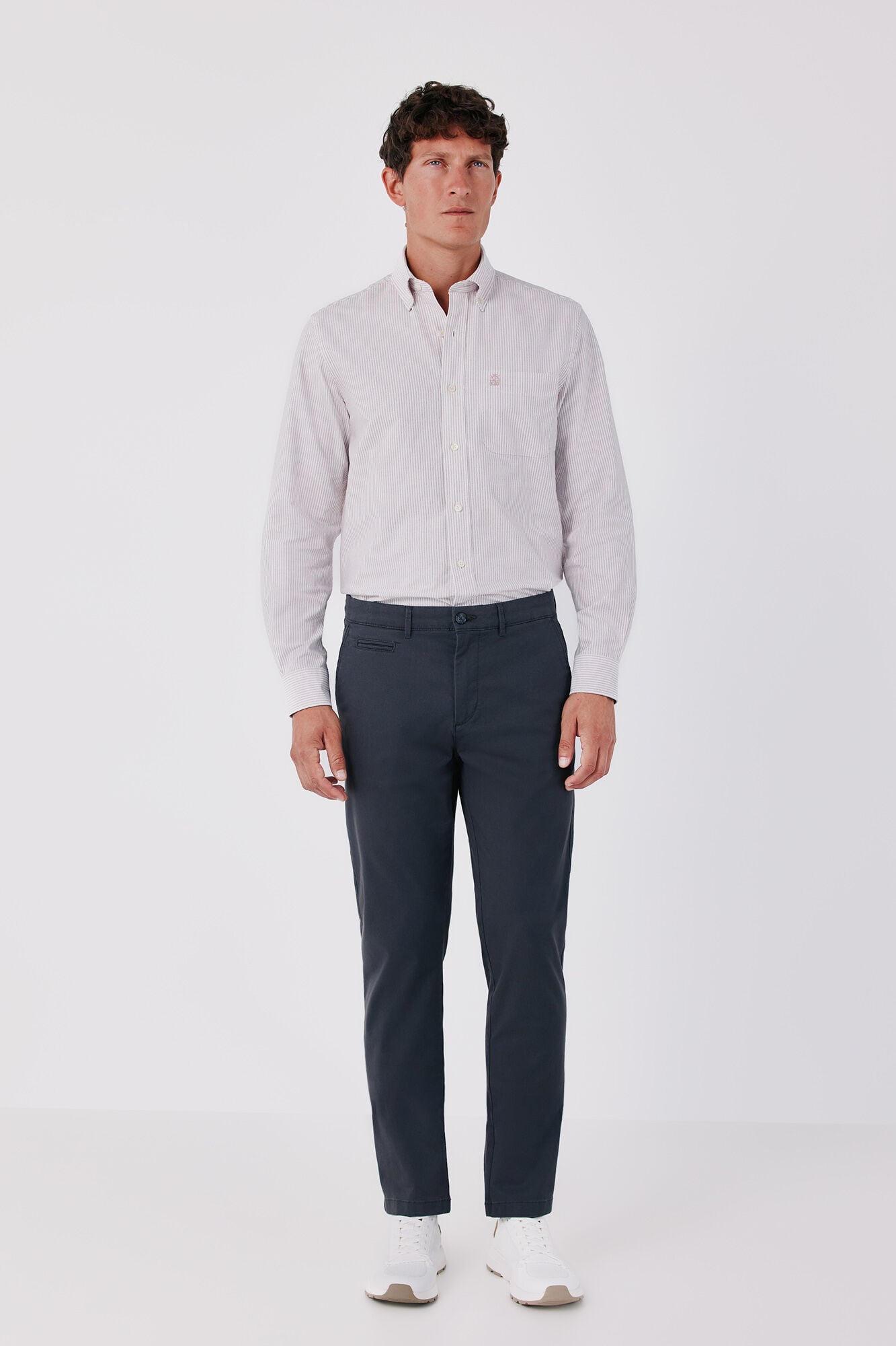 Cortefiel Candela striped Oxford shirt