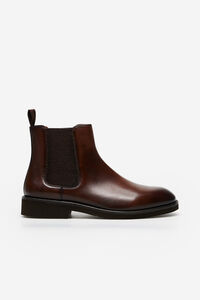 Cortefiel Leather Chelsea boot Camel
