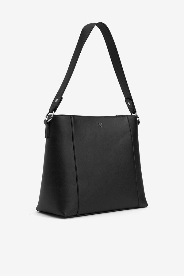Cortefiel Faux leather bag Black