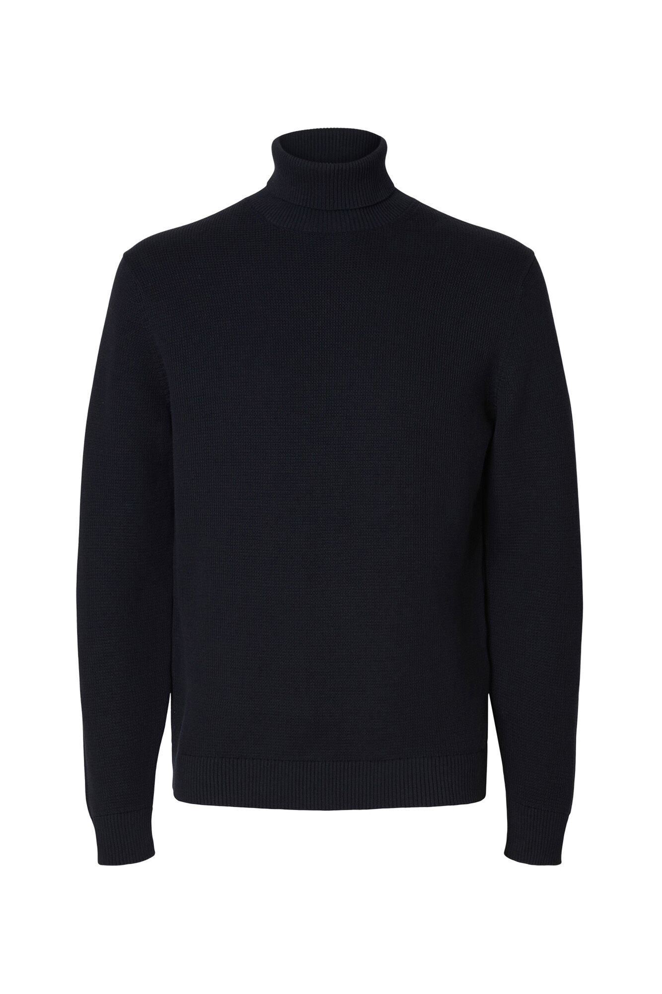 Selected Camisola de gola 100% algod&atilde;o org&acirc;nico