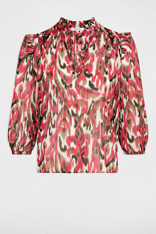 Cortefiel Printed 3/4 sleeve blouse Multicolour