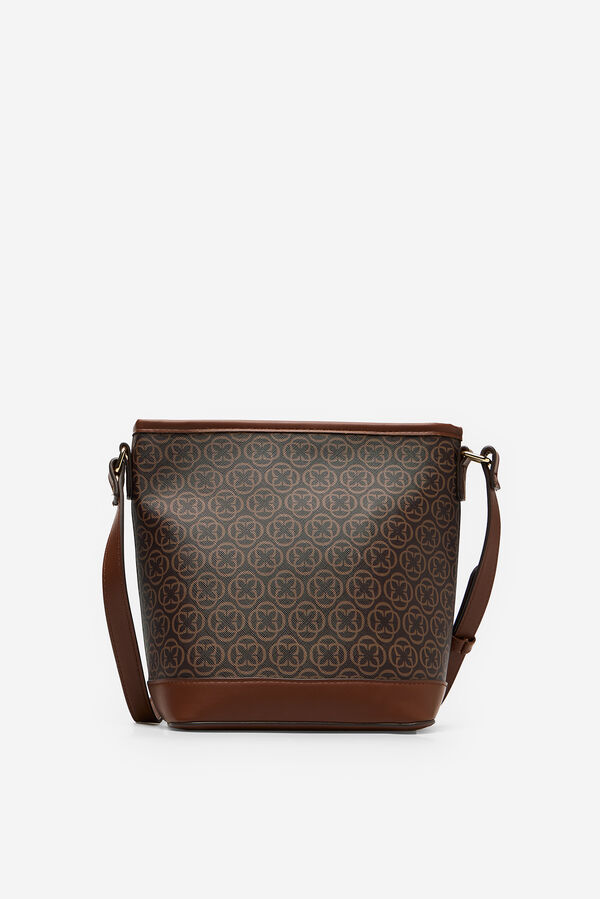 Cortefiel Bucket monogram Printed brown
