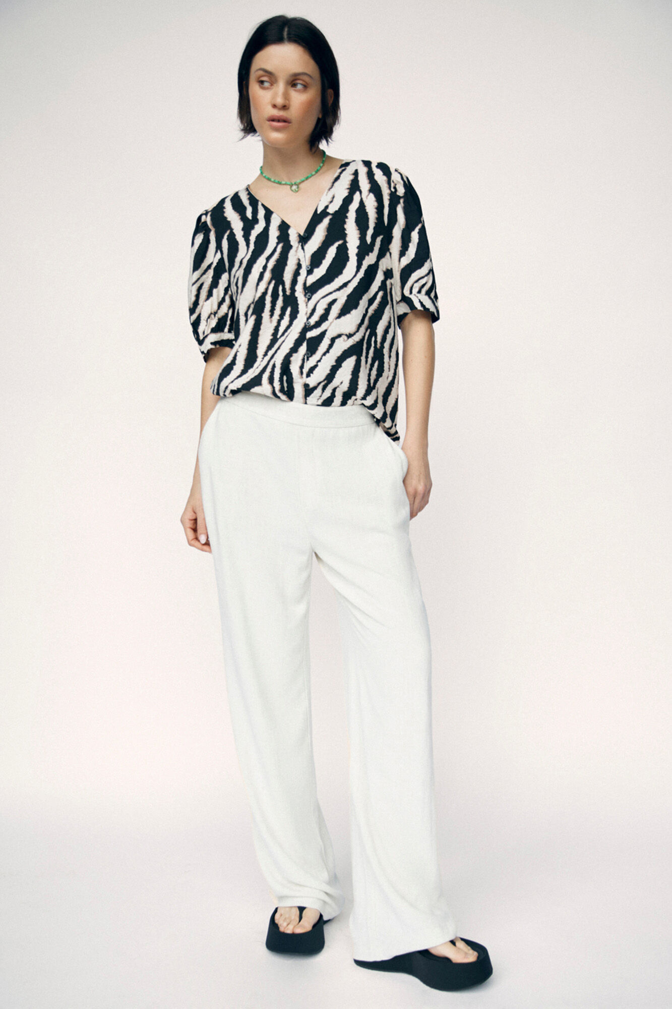 Object Blusa Ecovero e mangas bal&atilde;o