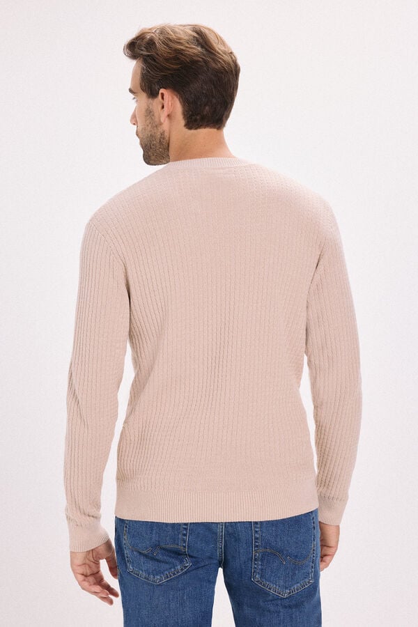 Jack & Jones Camisola básico de malha liso Tostado
