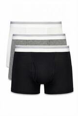 Cortefiel Jersey-knit 3-pack boxers Black
