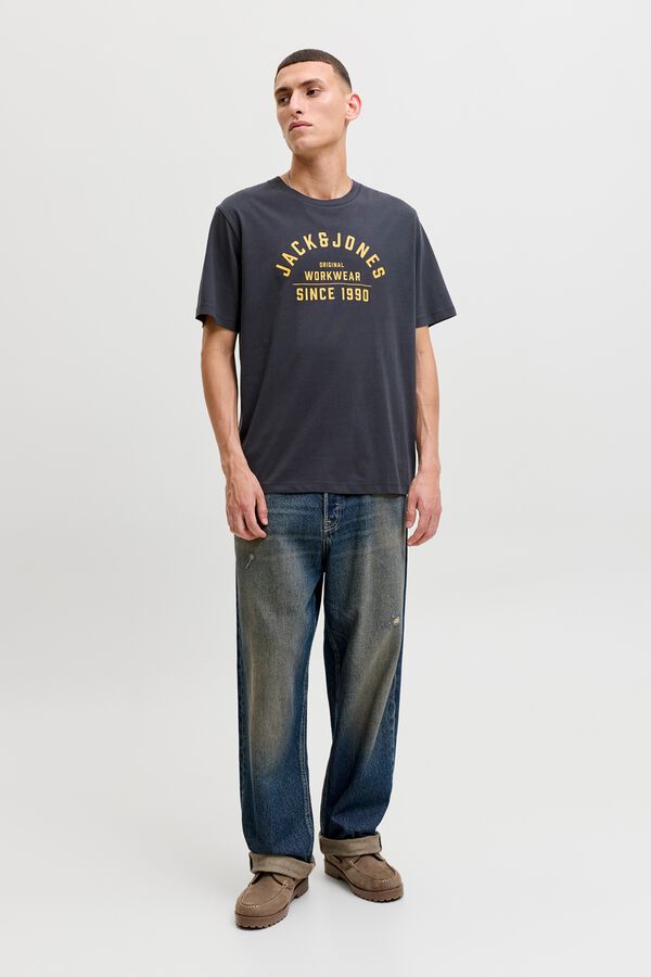 Jack & Jones Print regular fit T-shirt Navy