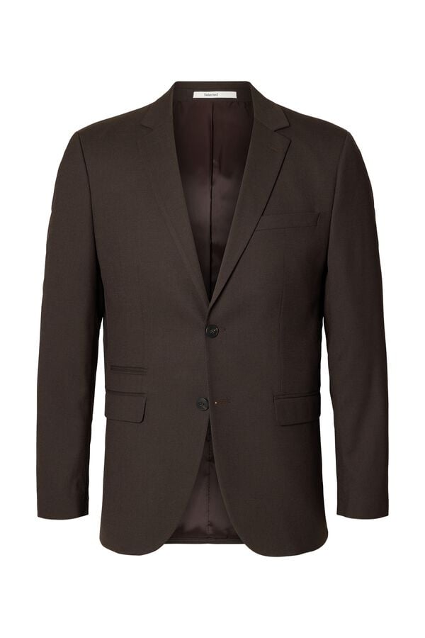 Selected Blazer Slim Fit Castanho