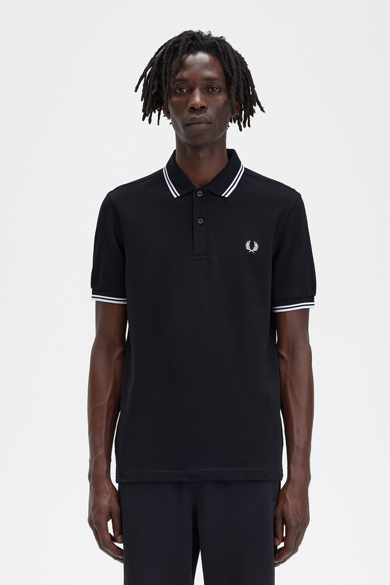 Fred perry polo negro clearance