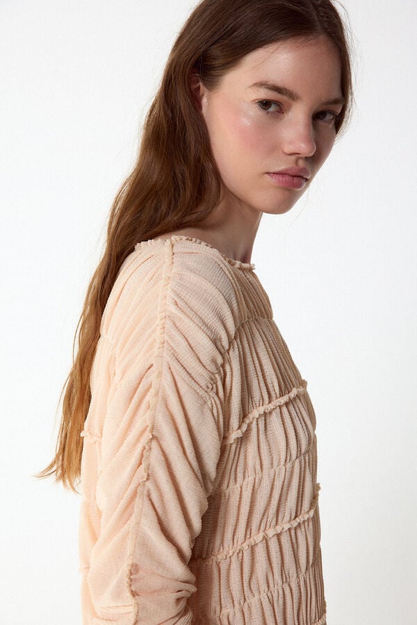 Slowlove Top frunces Laranja