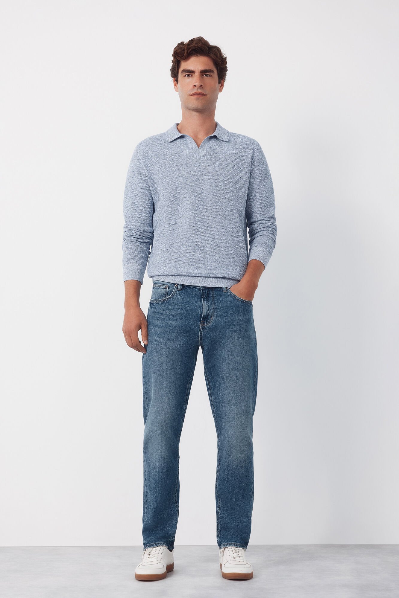 Cortefiel Torzal long sleeve polo shirt