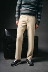 OOTO Pantalón vaquero straight fit Beige