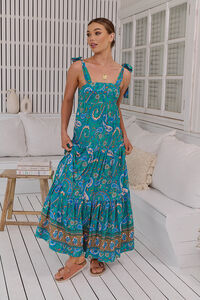 Jaase Vestido largo estampado Marley