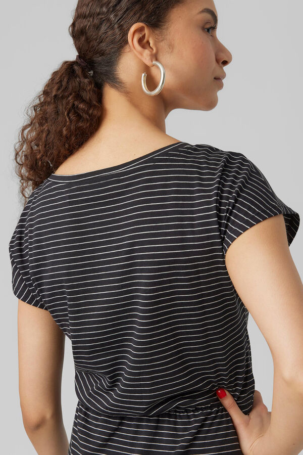 Vero Moda Vestido curto de algod&atilde;o  Preto