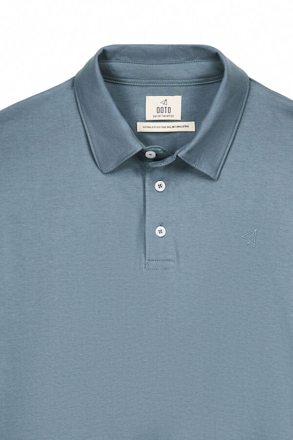 OOTO Polo de mão longa Azul