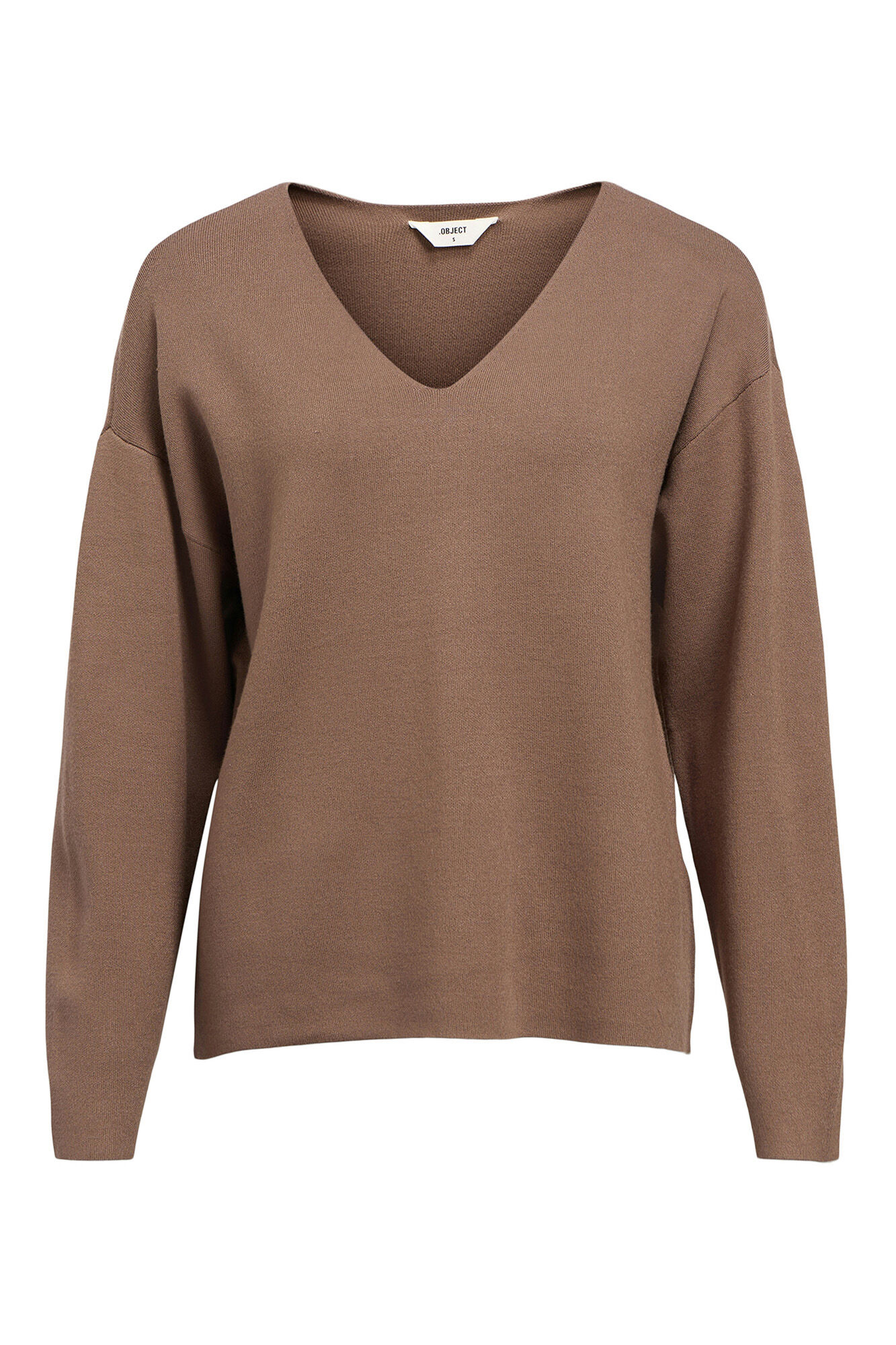 Object Camisola b&aacute;sico com gola em V