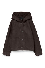 Vero Moda Sobretudo curto de pano Castanho