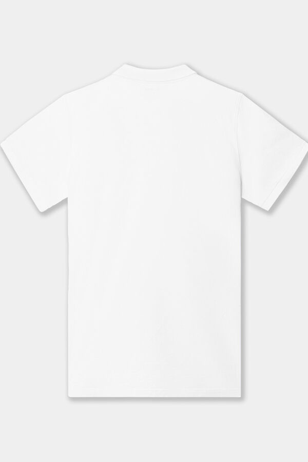 Cortefiel Logo polo shirt White
