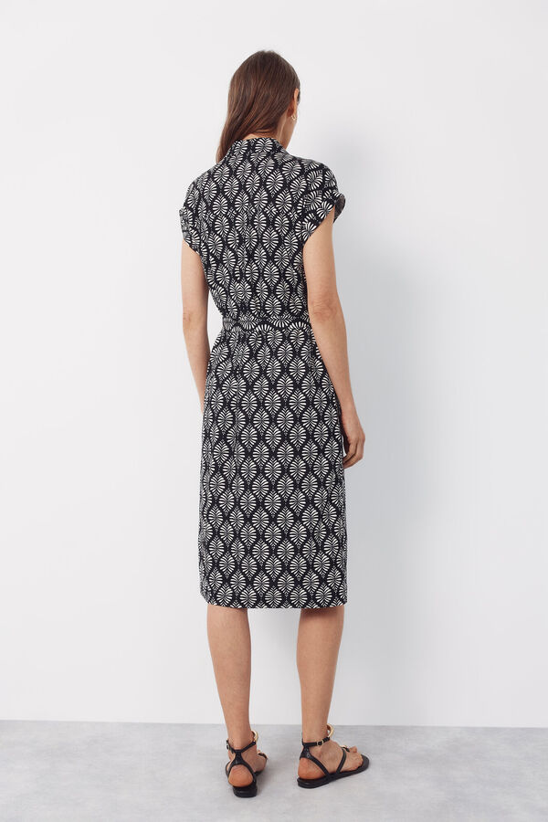 Cortefiel Shirt dress Printed grey