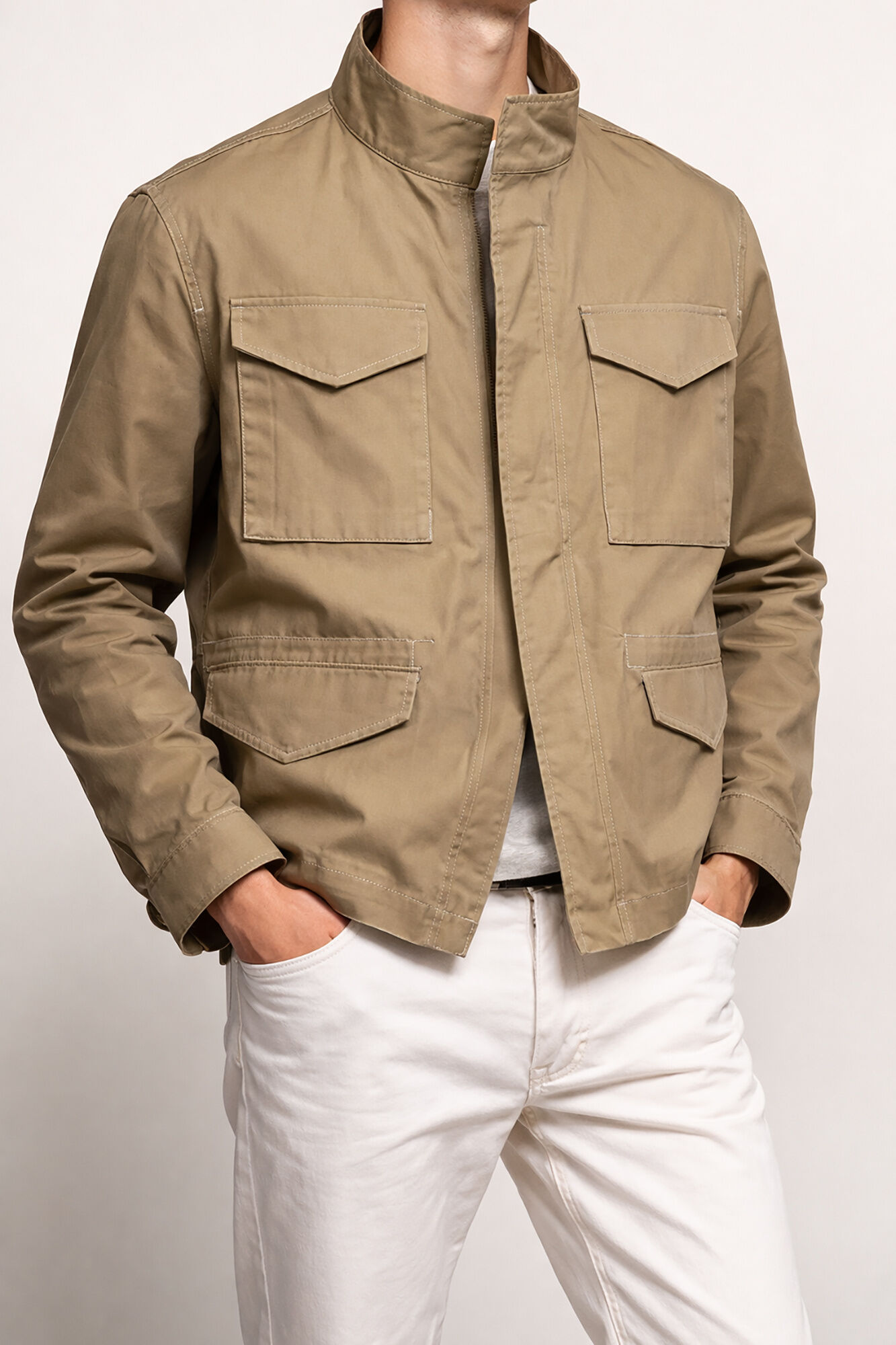 Selected Parka de hombre cierre cremallera