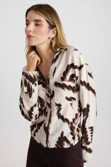 Vero Moda Camisa estampada Tostado