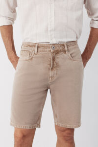 Cortefiel Regular color denim Bermuda shorts