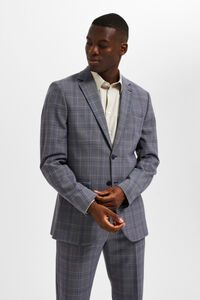 Selected Blazer Slim Fit de xadrez com bolsos