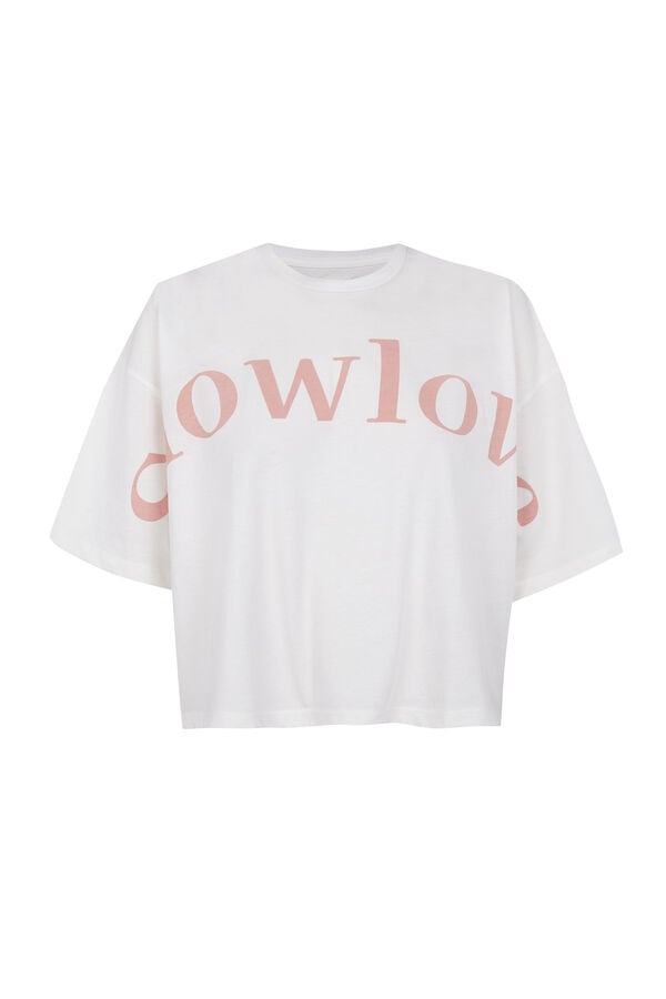 Slowlove Camiseta crop Slowlove Branco