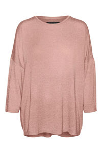 Cortefiel Women's loose-fit 3/4 sleeve jumper Pink