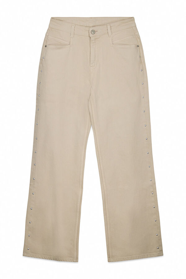 Slowlove Jeans tachas Ecru