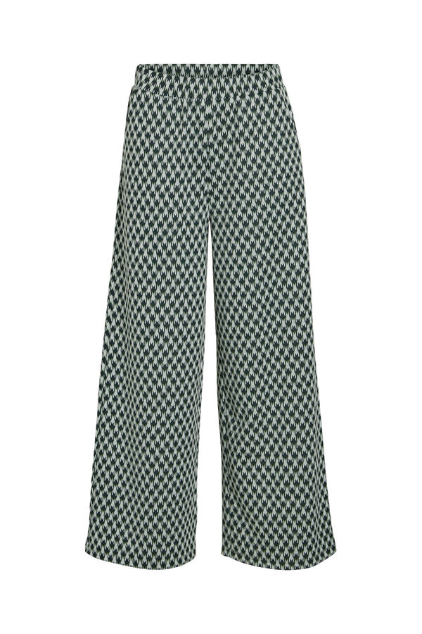 Cortefiel Jacquard stretch trousers White