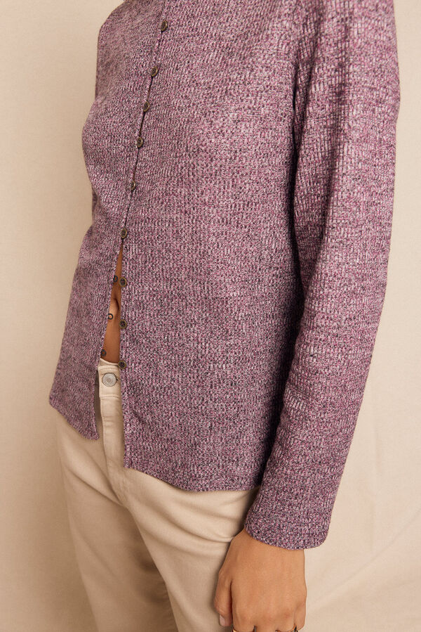 Slowlove Cardigan mesclado Roxo