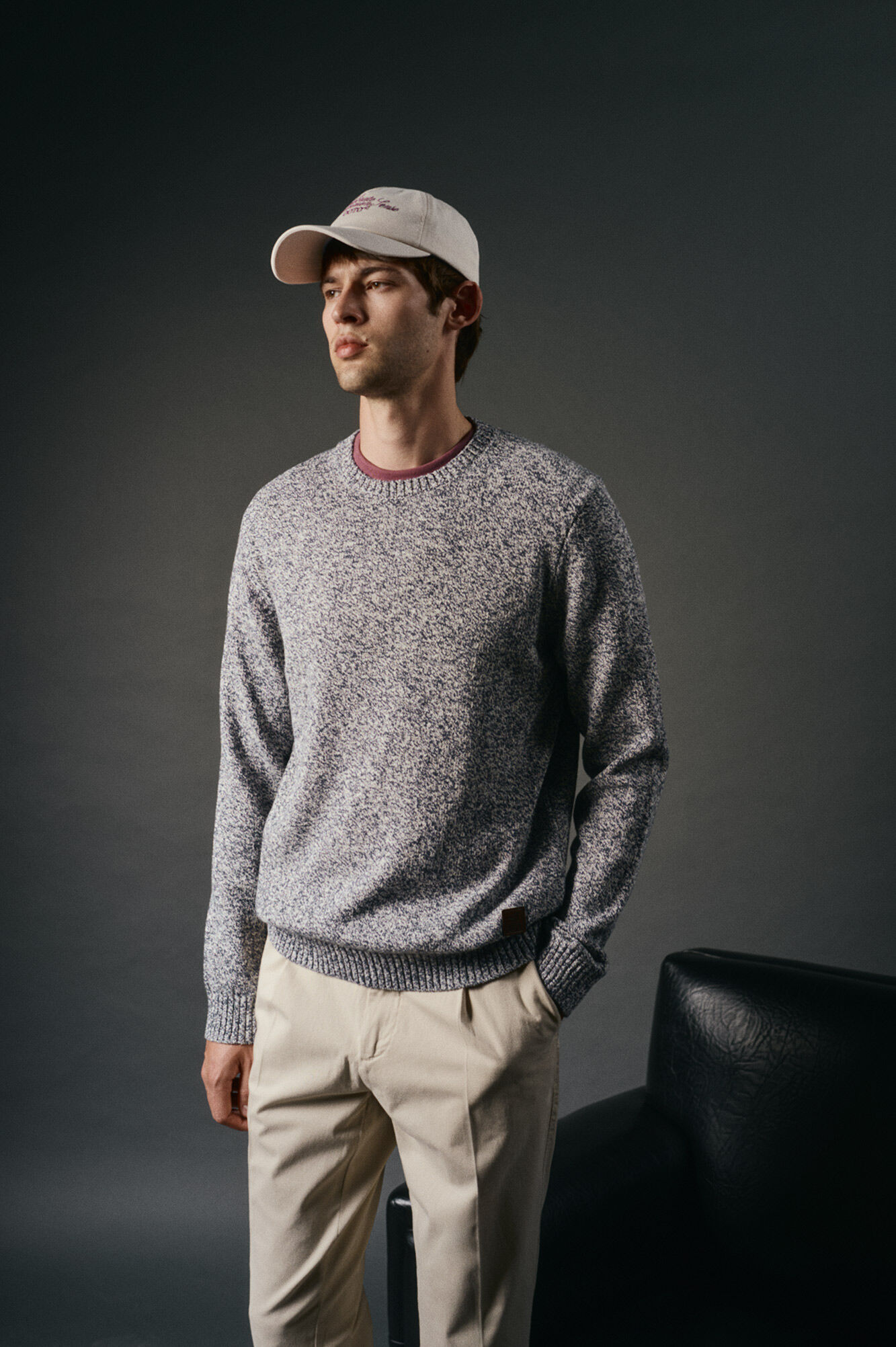 OOTO Jersey cuello redondo algod&oacute;n torzal