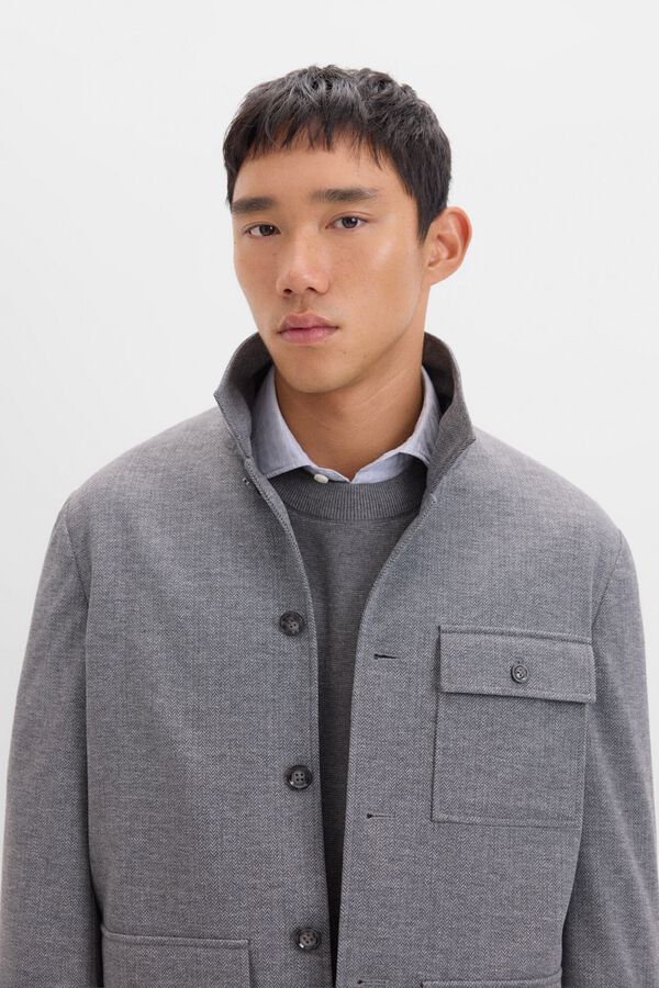 Cortefiel Knitted jersey-knit Grey