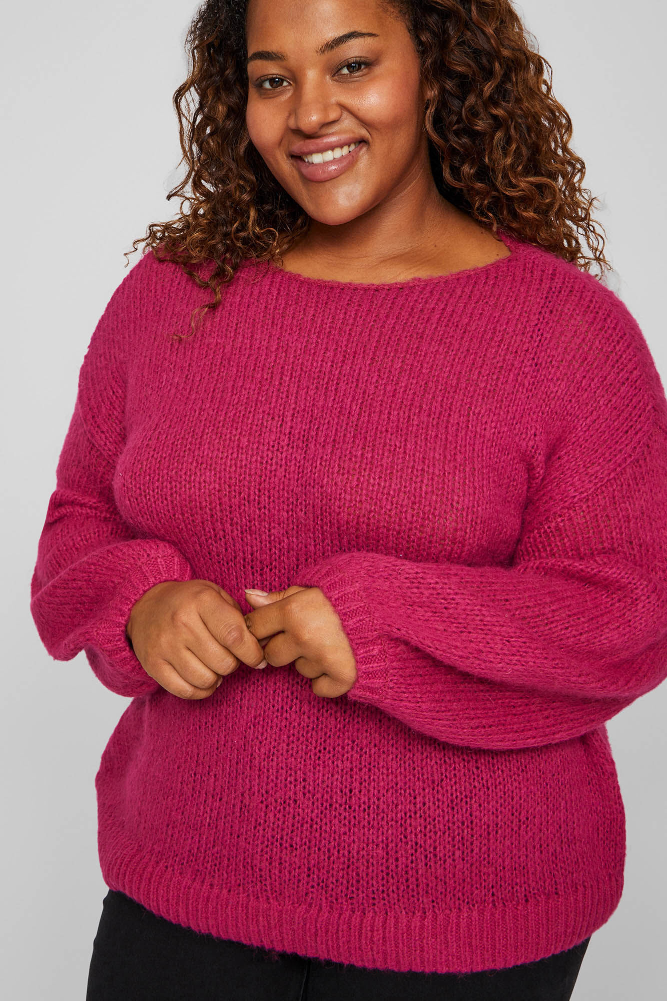 Jersey knit sweater clearance
