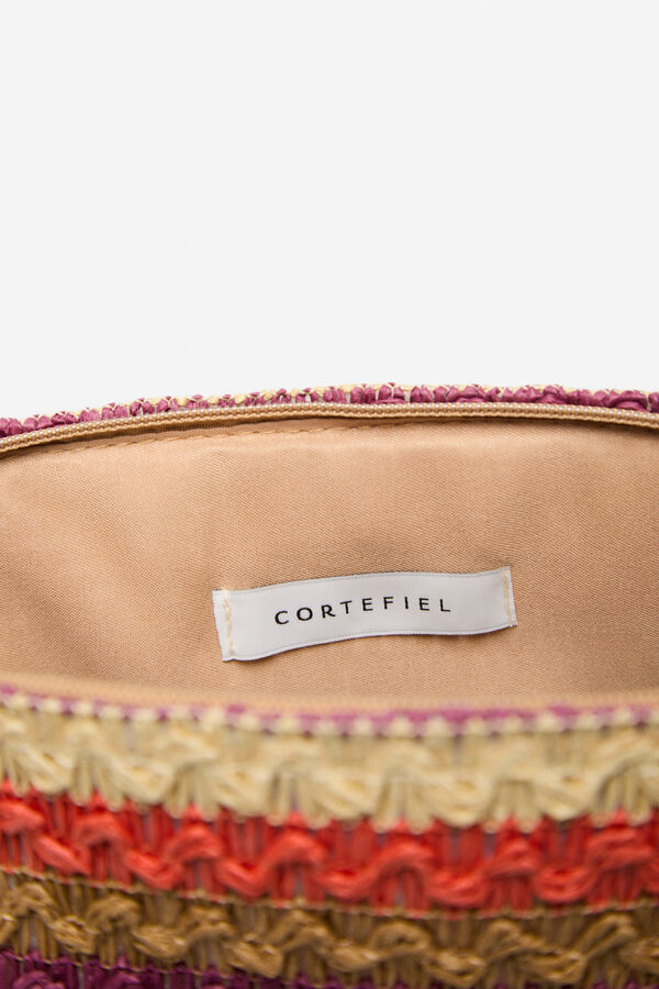Cortefiel Woven handbag Multicolour