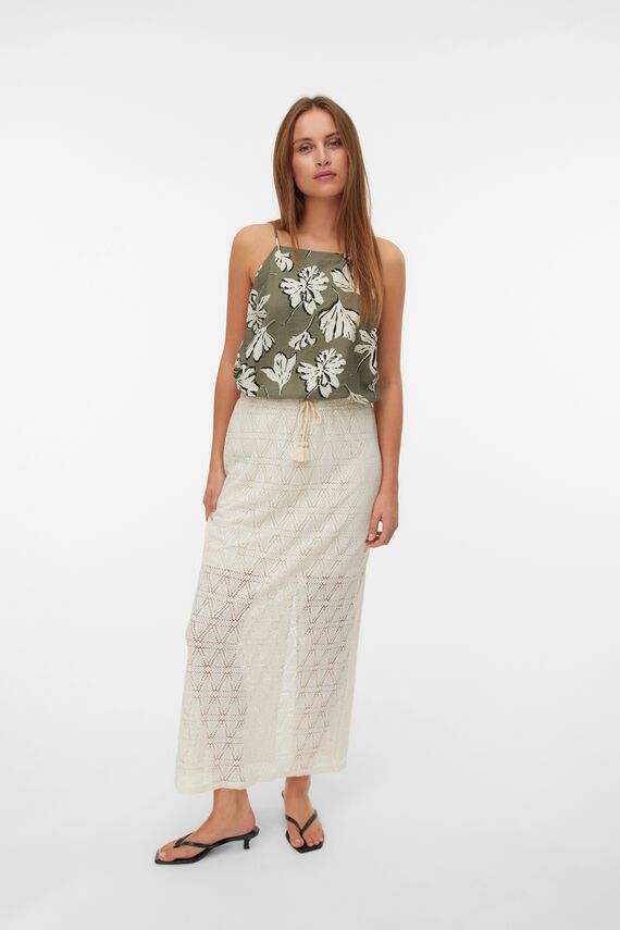 Top estampado con tirantes